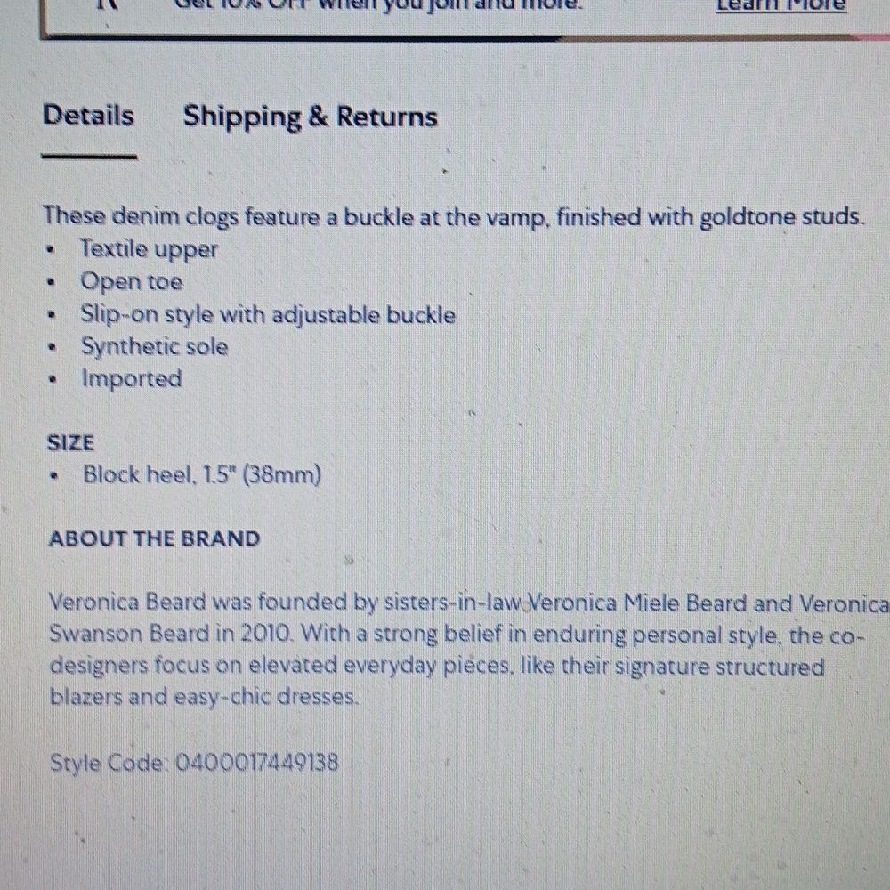 New! Veronica Beard..Davina Denim Clog/Slides.. - image 2